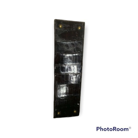 VTG 60's Womens Bellestone Bag Brown Crocodile Alligator Exotic Skin Pur… - Picture 3 of 9